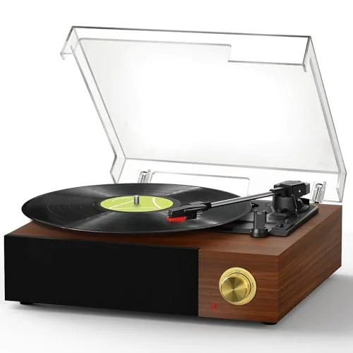 FYDEE A8 record player, Red Walnut